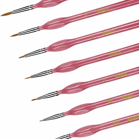 (3 pack) Detail Paint Brush Set, Miniature Paint Brushes,7pcs  (multi color) - Picture 3 of 8